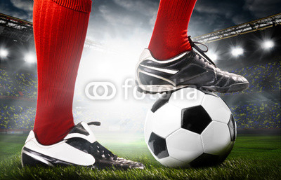 legs of a soccer player