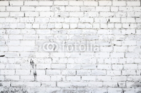 Fototapety White brick wall