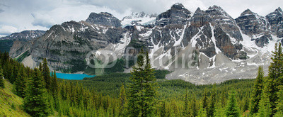 Lake Moraine view panorama, Banff national park
