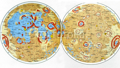 Old Soviet map of the Moon 1967