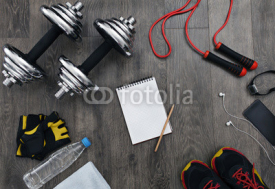 Fototapety accessories for fitness