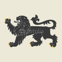 Naklejki Heraldic lion