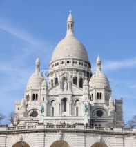 Fototapety The facade of Sacre Ceure cathedral in Paris