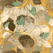Fototapety Seamless Abstract Floral Pattern