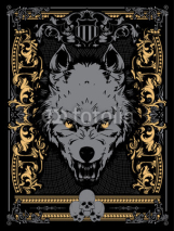 Obrazy i plakaty Evil wolf vector