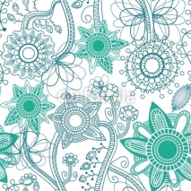 Fototapety Floral seamless background