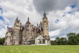 Fototapety View on Moszna Castle - Poland, Europe.
