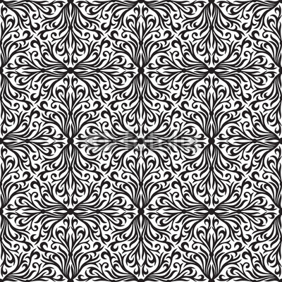 Black and white abstract hand-drawn seamless pattern.