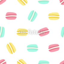 Fototapety seamless macaron pattern