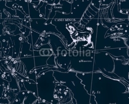 Obrazy i plakaty Constellation vintage map