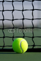 Fototapety Tennis Ball with Court Net