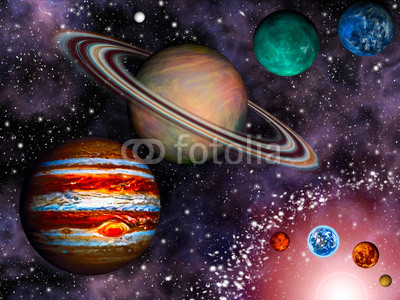 3D Solar System Wallpaper