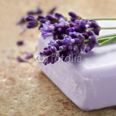 Bar of lavender spa soap