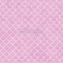 Naklejki Pink and White Shell Tiles Pattern Repeat Background