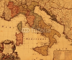 Naklejki antique map of Italy