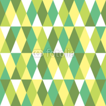 Seamless pattern with colored diamonds and triangles.