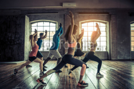 Obrazy i plakaty Workout in a fitness gym
