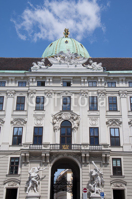 The oldest part of Hofburg palace in Vienna, Austria