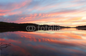Pretty sunrise Narrabeen Lakes NSW Australia