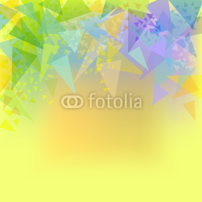Vector abstract yellow background with triangles