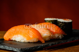 Fototapety Maki and nigiri sushi