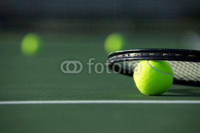 Tennis Ball and Racket