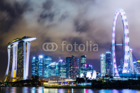 Fototapety Urban city in Singapore