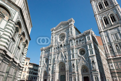 View of Santa Maria del Fiore and Baptistery, Florence.