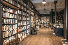 Naklejki Second-hand bookshop