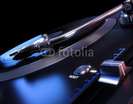 Turntable Abstract Background. 3D illustration