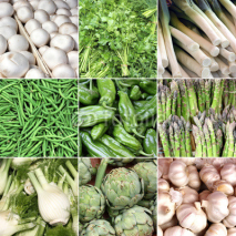 Naklejki France - vegetable market