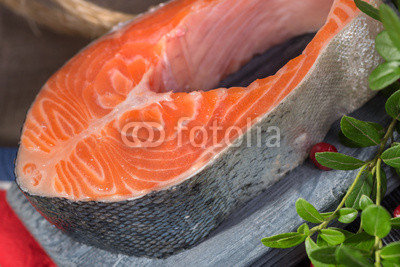 Norwegian Trout - Red fish, lingonberry leaves and berries