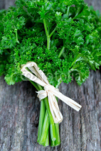 Naklejki tied fresh parsley