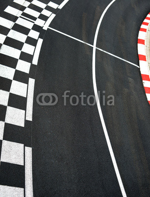 Car race asphalt on Monaco Grand Prix street circuit