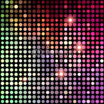 Obrazy i plakaty  Colorful Dots Abstract Disco background. Vector Background