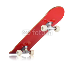Naklejki Skateboard deck on white background, isolated path included