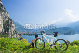 Naklejki e-bike, pedelec, women, fahrrad, mountainbike, sommer