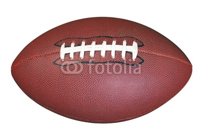 American football isolated clipping path