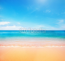 Naklejki beach and tropical sea