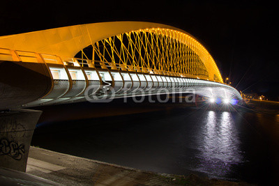 Troja Brücke in Prag bei Nacht