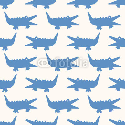 seamless alligator pattern