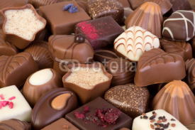 Naklejki Assortment of fine chocolates