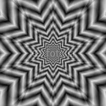 Naklejki Optically Challenging Star in Black and White