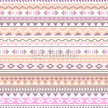 Naklejki Pastel aztec zigzag seamless background