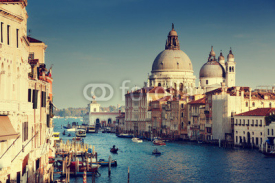Fototapety Grand Canal and Basilica Santa Maria della Salute, Venice, Italy