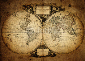 Obrazy i plakaty map of world 1752
