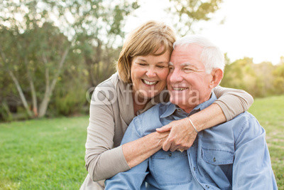 Mature senior couple