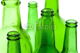 Fototapety Green bottles