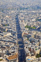 Naklejki Panorama of city Paris