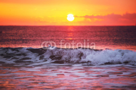 Naklejki Sunrise over sea